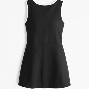 Abercrombie YPB sculptLUX Slash Mini Dress in Onyx